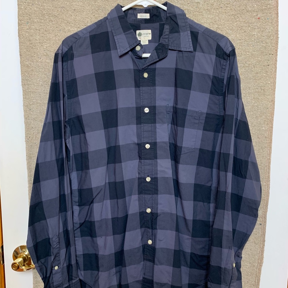 J Crew Button Down Collared Shirt M